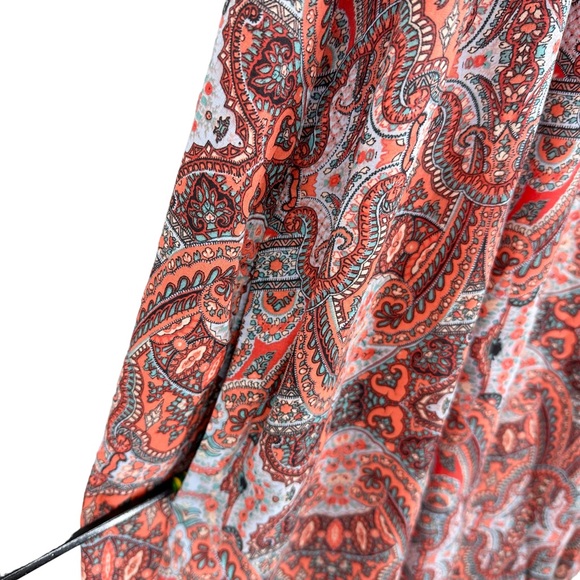 New LUCKY BRAND Dress Kaye Paisley Halter with Pockets - Picture 6 of 8